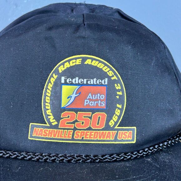Auto Parts 250 Nashville Speedway Four Seasons Cap Hat One Size Black Federated - Picture 2 of 7